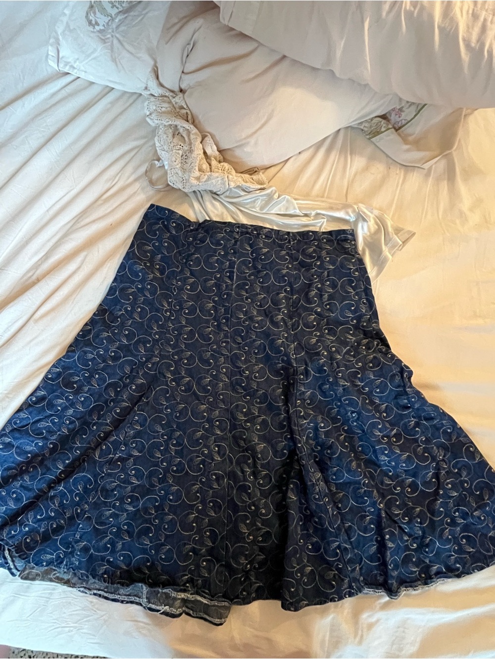 Women’s Navy Swirl A-Line Shorts